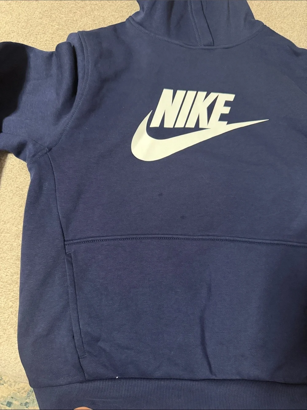 Nike Youth Navy Blue Logo Hoodie